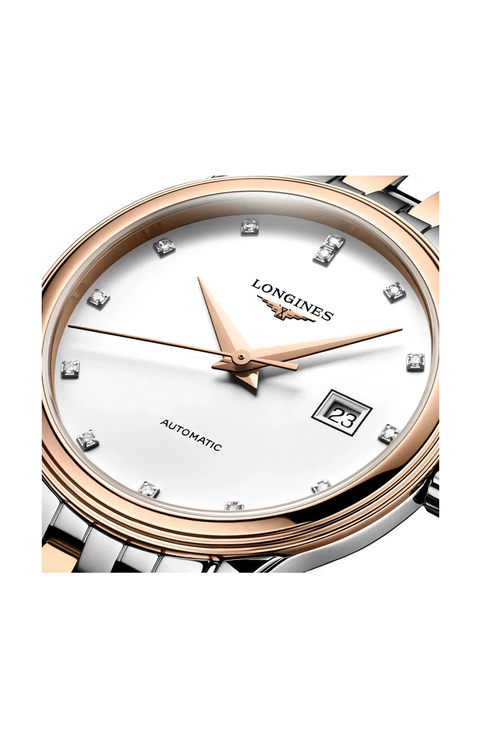 Флагман Классик - L4.374.3.98.7 LONGINES, серебряный — фото 2