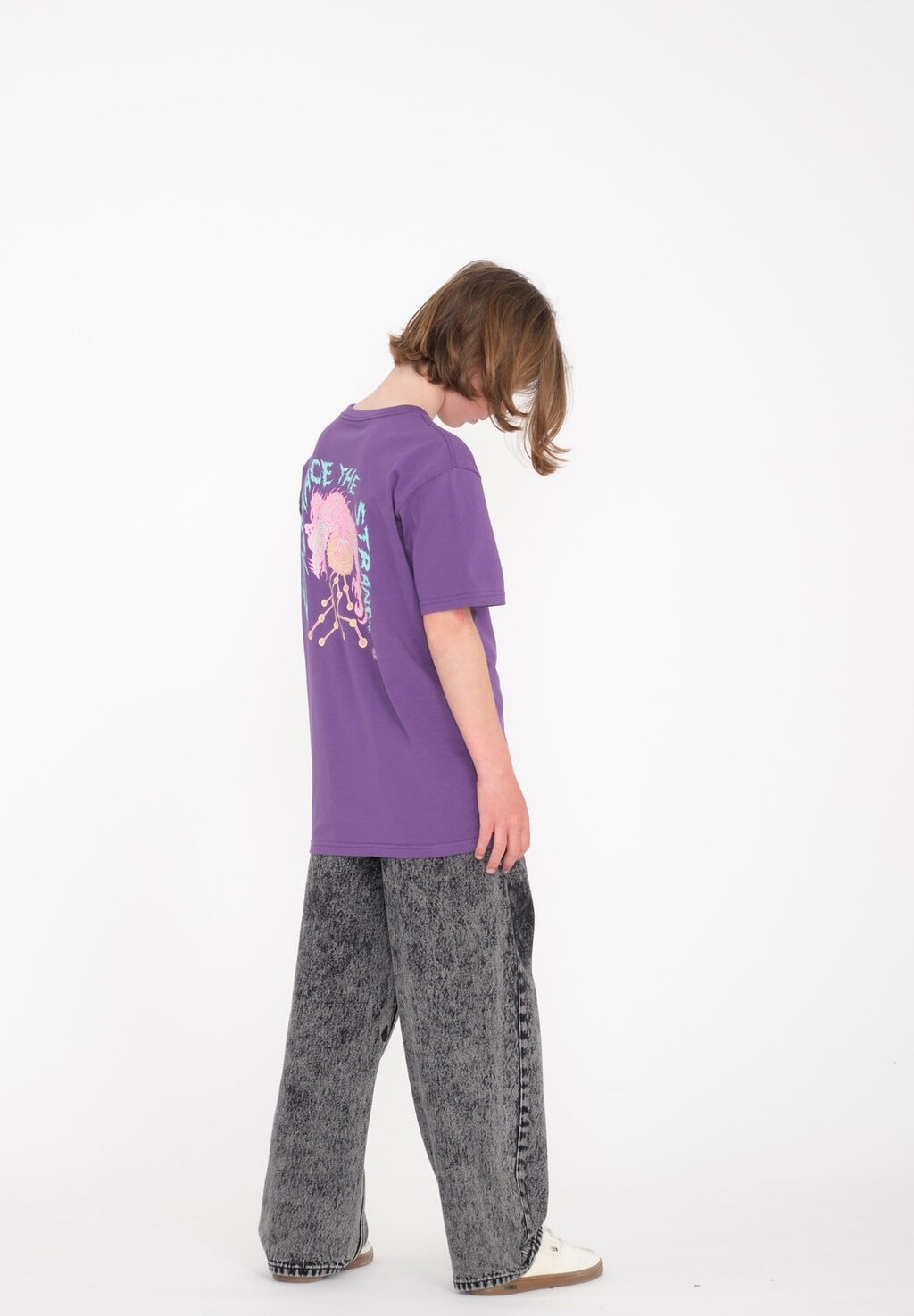 

Футболка с принтом TETSUNORI Volcom, цвет deep purple