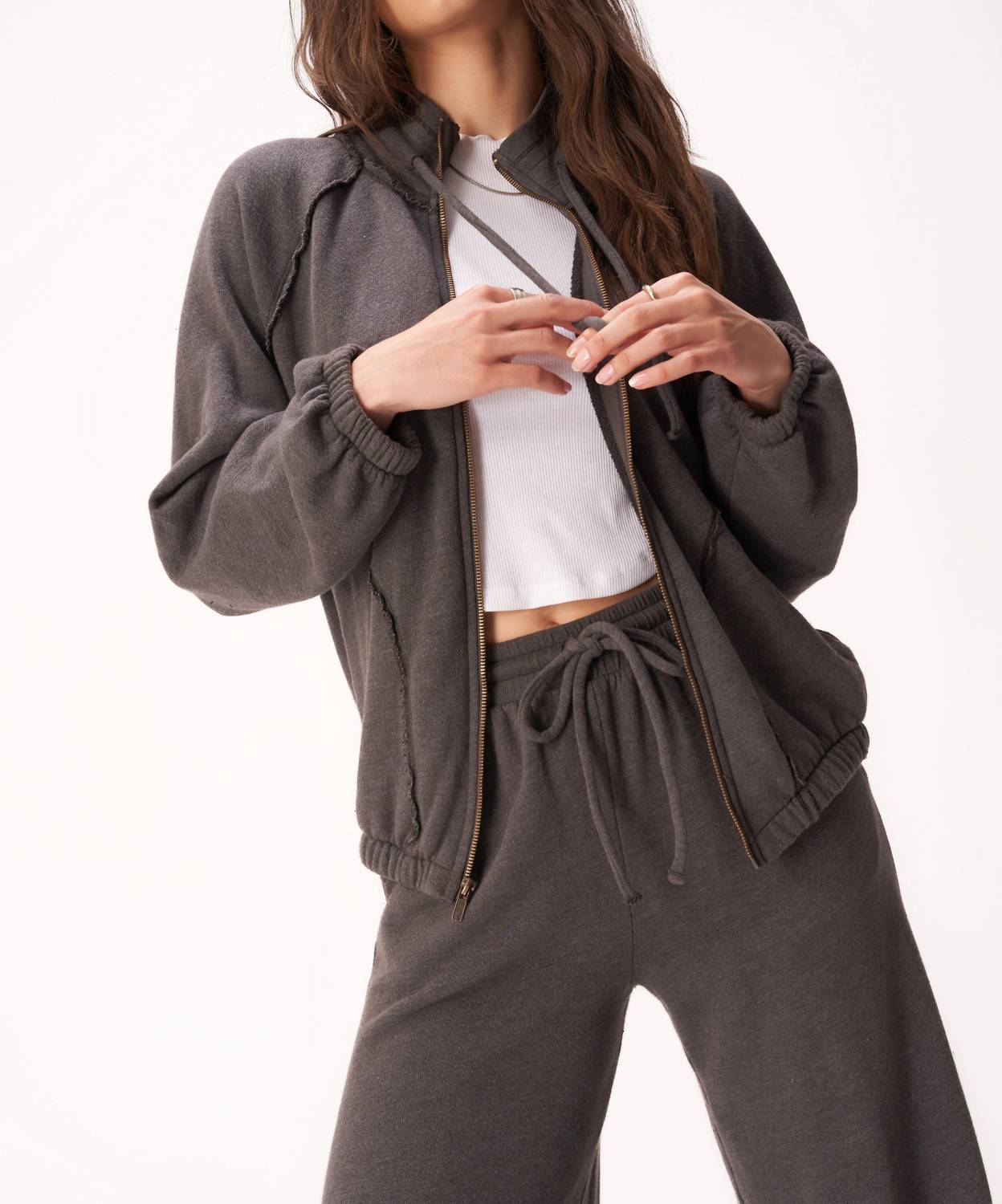 

Куртка Go Get 'em Zip Front цвета древесного угля PROJECT SOCIAL T, цвет charcoal