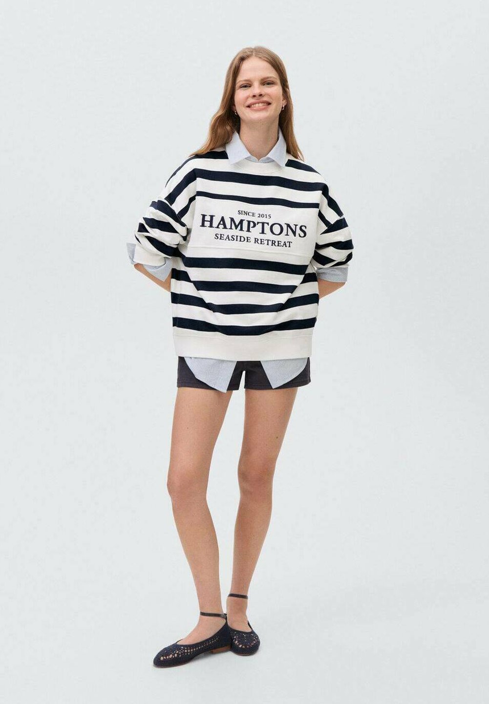 

Толстовка HAMPTONS Mango Kids, слоновая кость