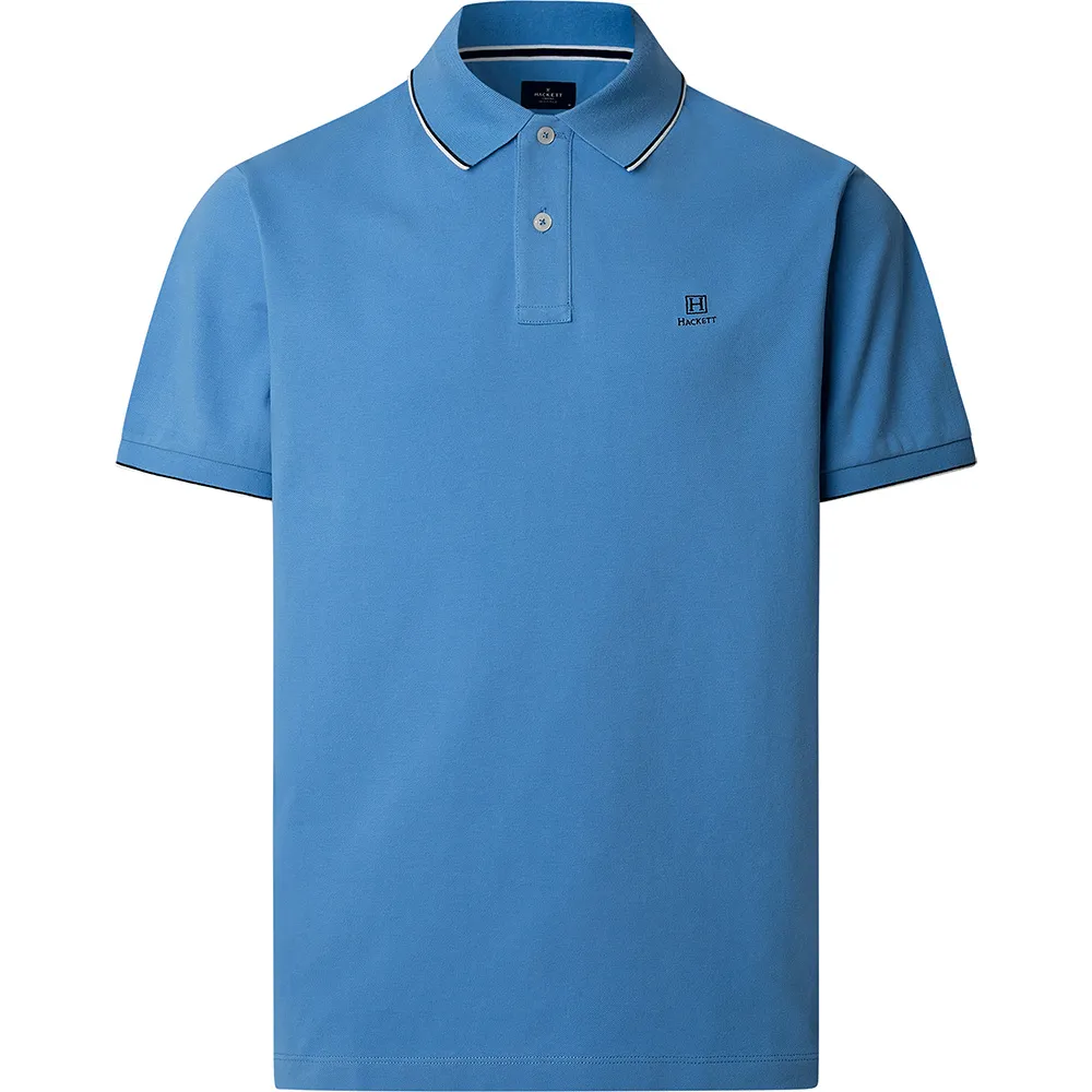

Поло с коротким рукавом Hackett Heritage Tipped, синий
