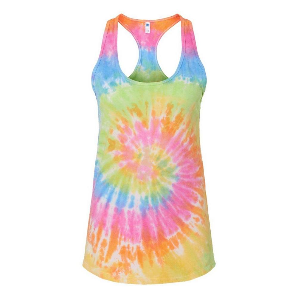 

Топ на бретельках Colortone Tie-Dyed Racerback, цвет Eternity