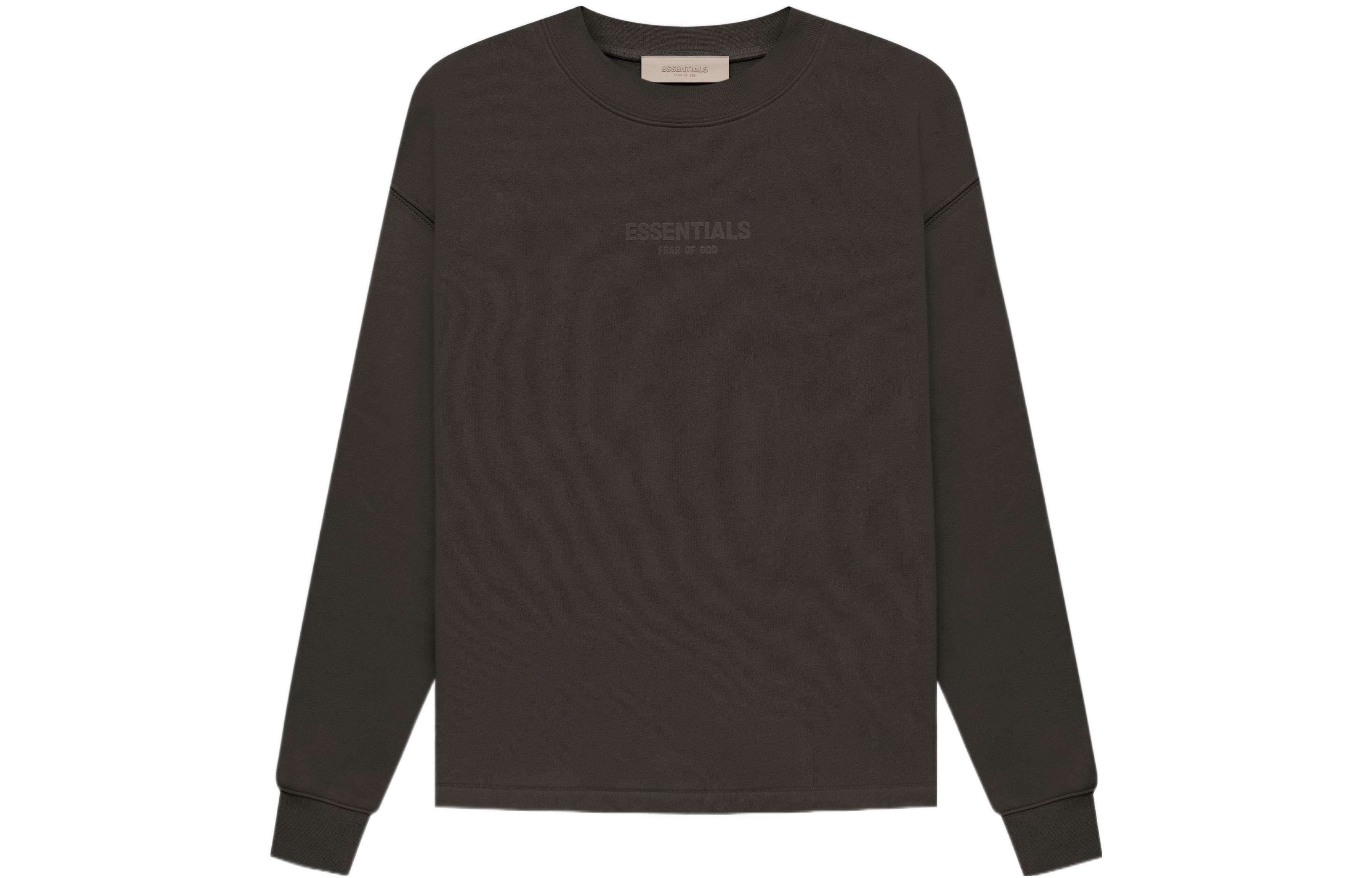 Расслабленный свитшот FW22 Fear Of God Essentials, серый черный — фото 2