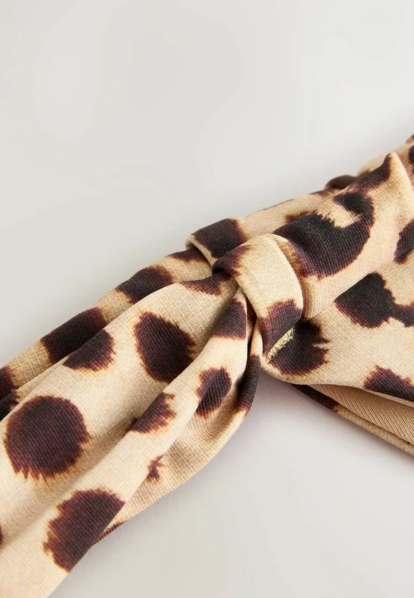 Трусики от бикини танга Next, Brown Leopard Print — фото 4