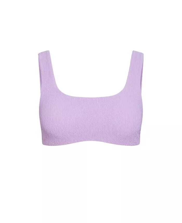 

Бикини-топ Izzy Underwire размера Plus CITY CHIC, фиолетовый