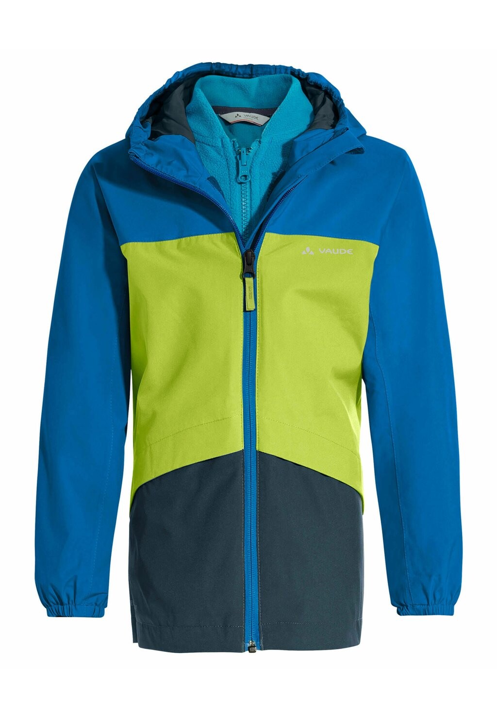 

Куртка для отдыха на природе Kids Escape Unisex 3 In 1 Vaude, цвет radiate green