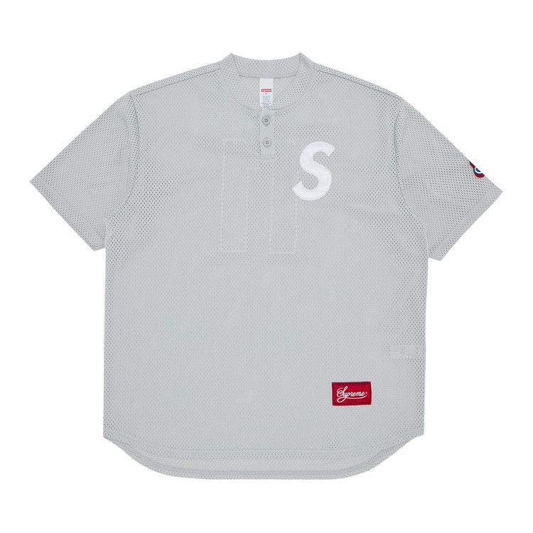 

Топ Supreme S Logo Baseball Henley, Grey