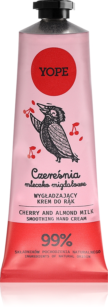 

Натуральный крем для рук с вишней и миндальным молоком Yope, 50 мл
