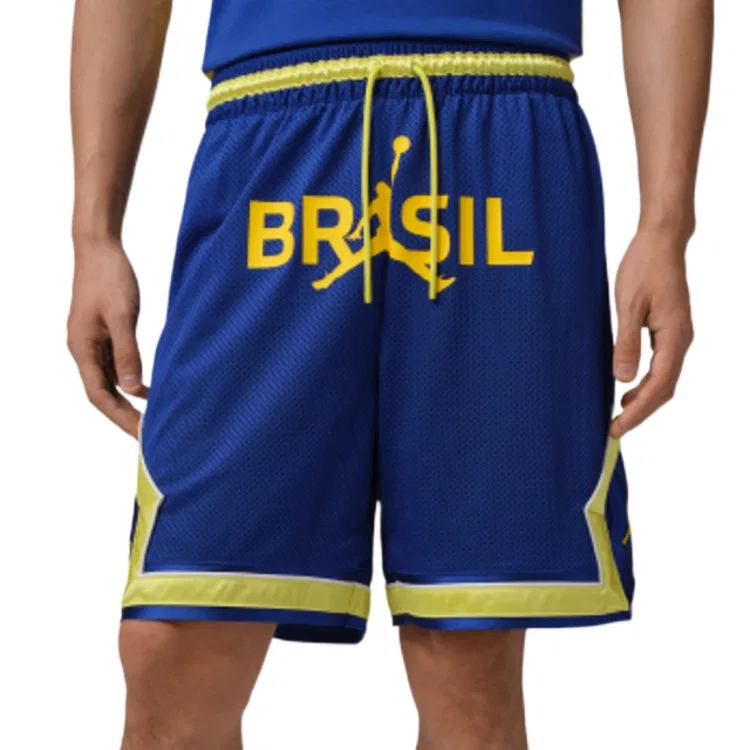 Шорты повседневные Diamond для мужчин Jordan, Ancient Royal Blue-Pulse Yellow