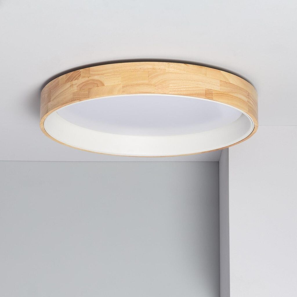 

Светодиодный потолочный светильник 30Вт Round Wood Ø570 мм CCT по выбору Dari White LEDKIA, белый