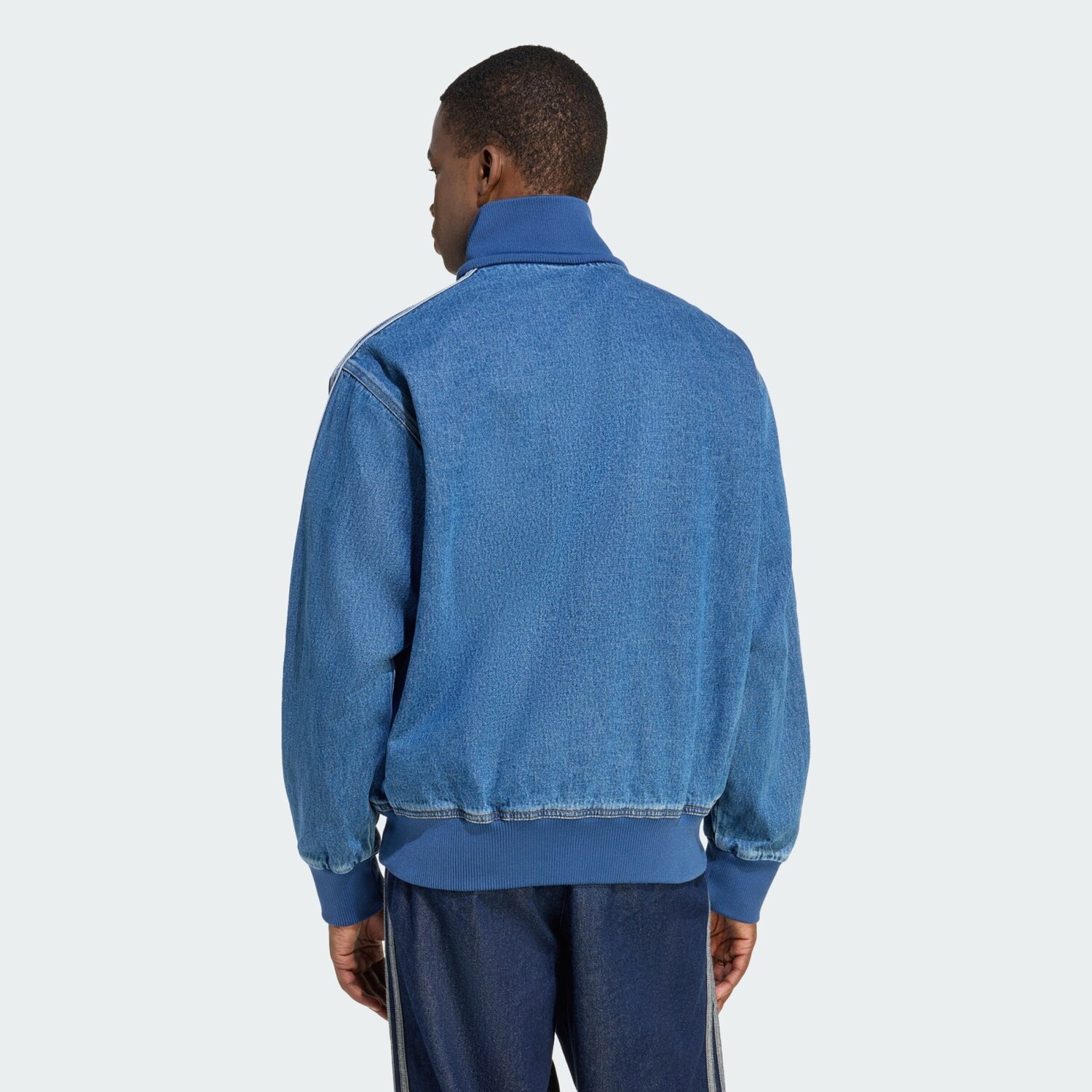 Adidas Originals Куртка межсезонная 'Adicolor Firebird' в синем дениме, светло-голубой — фото 3