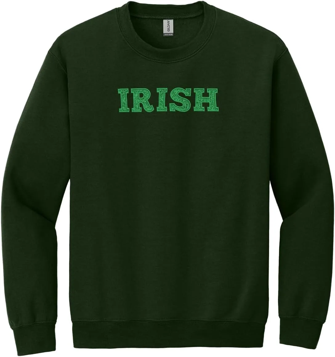 

InkPressions St. Patrick's Day Forest Green Crewneck Sweatshirt