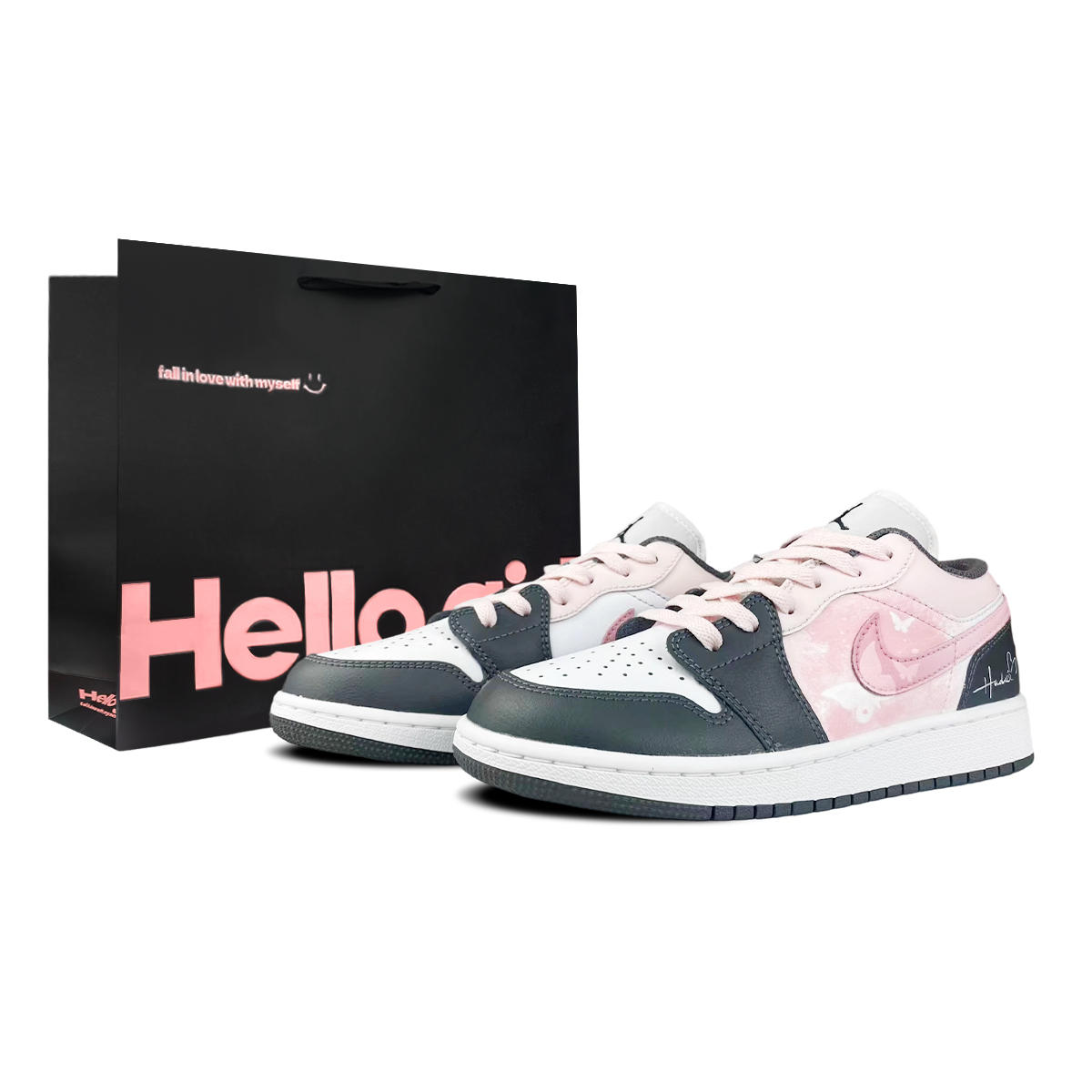 

Кроссовки баскетбольные Air 1 Low Top для подростков Jordan, розовый