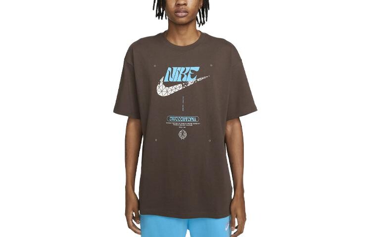 

Футболка мужская коричневая Nike, коричневый