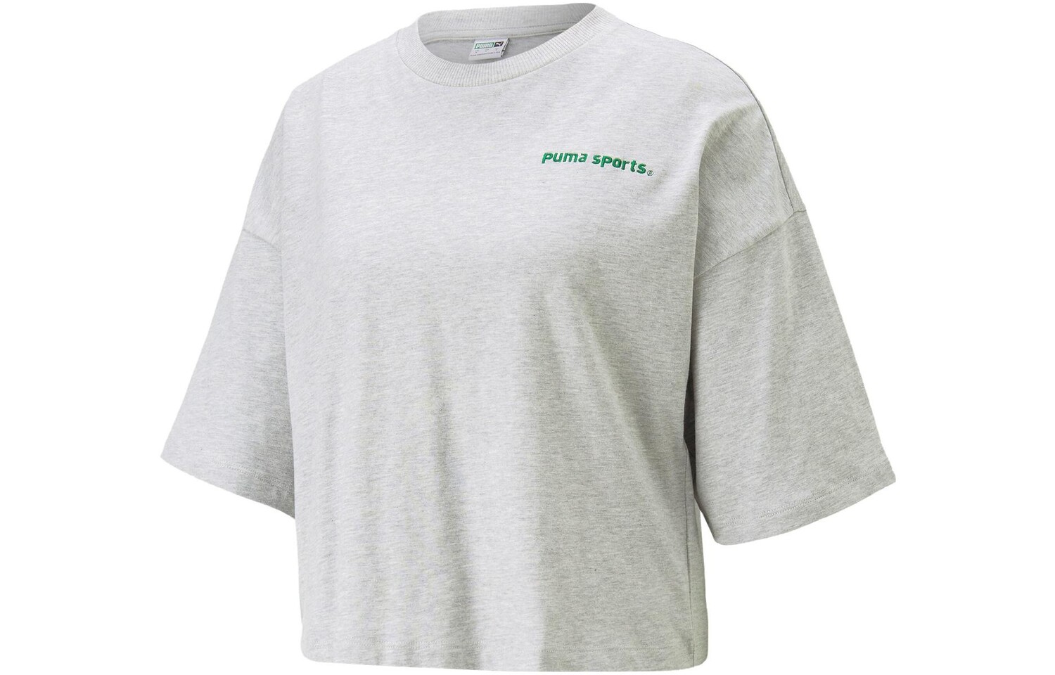 

Футболка женская светло-серая, меланжевая Puma