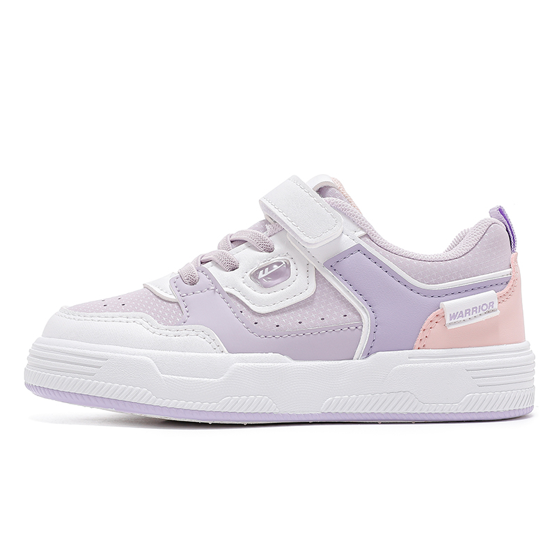 

Нескользящие, легкие, амортизирующие, низкие, повседневные детские кроссовки WARRIOR, фиолетовый/розовый