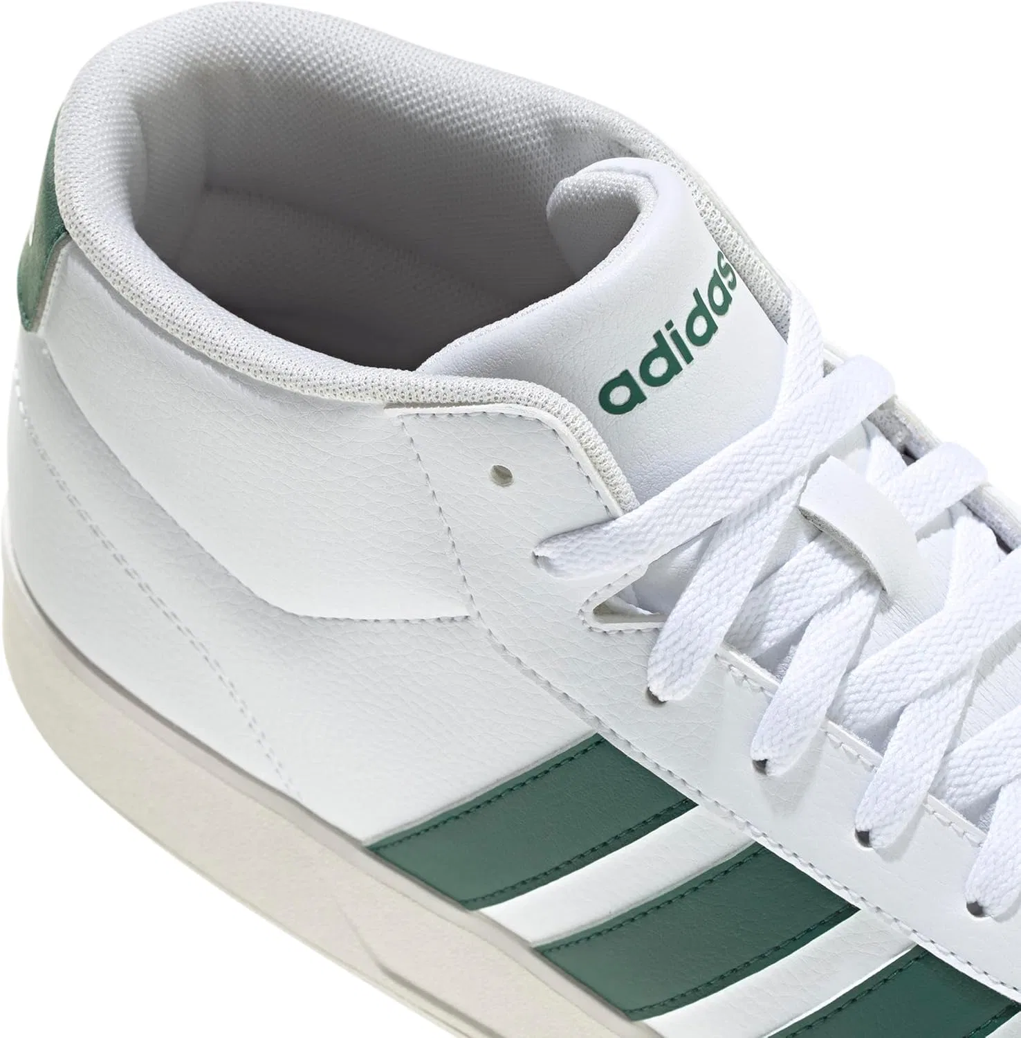 Мужские кроссовки Adidas Breaknet Mid, Ftwr White Collegiate Green Core White — фото 4
