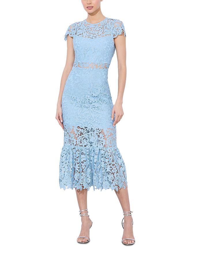 

Платье Clover с ажурной спинкой Alice and Olivia, синий