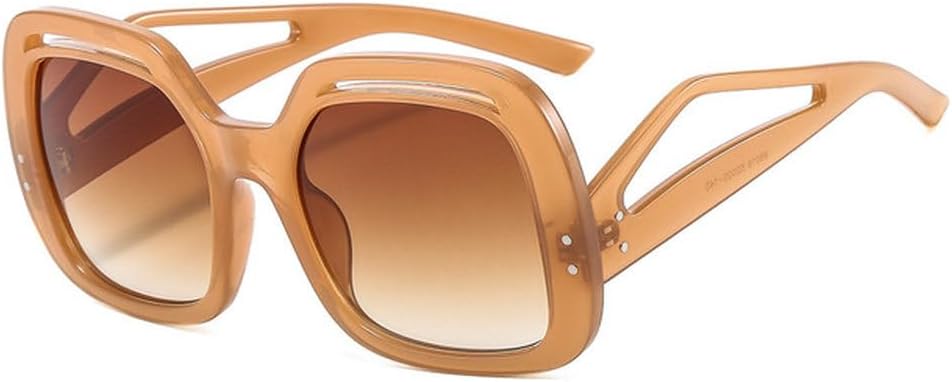 

Женские солнцезащитные очки класса люкс, большие солнцезащитные очки с леопардовым принтом, классические винтажные женские очки с защитой от УФ-излучения UV400 LVTFCO, Tea