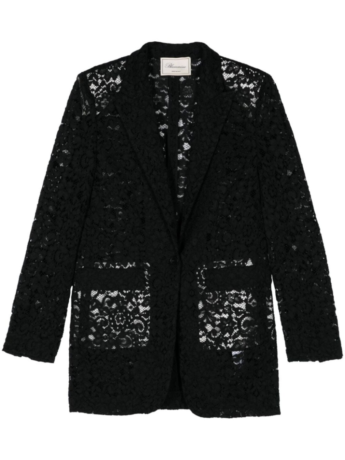 

Blumarine кружевной блейзер, черный