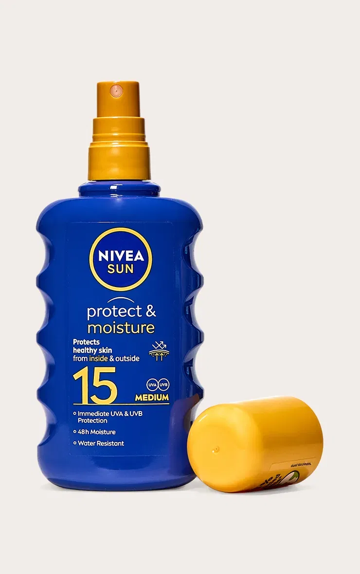 Спрей-лосьон для загара SPF 15 Nivea Prettylittlething, белый — фото 2