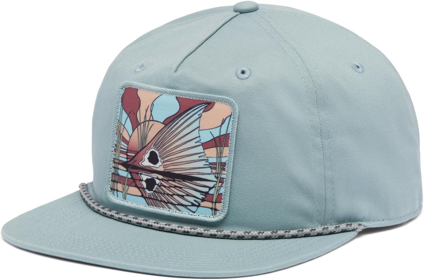 

Columbia Unisex-Adult PFG Back Tack Snap Back, Crushed Blue/Redfish Shine