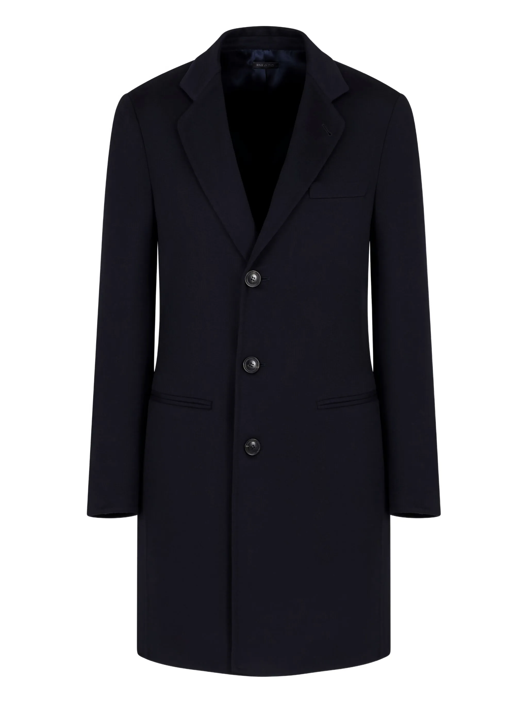 

Однобортное кашемировое пальто Giorgio Armani, синий