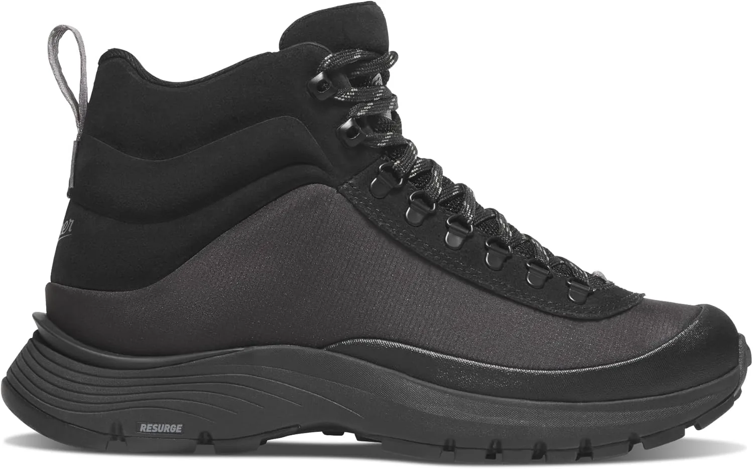 Мужские водонепроницаемые походные ботинки Danner Trail Trainer Mid 4, легкие, прочные, без утеплителя, для активного отдыха на улице, черный — фото 2