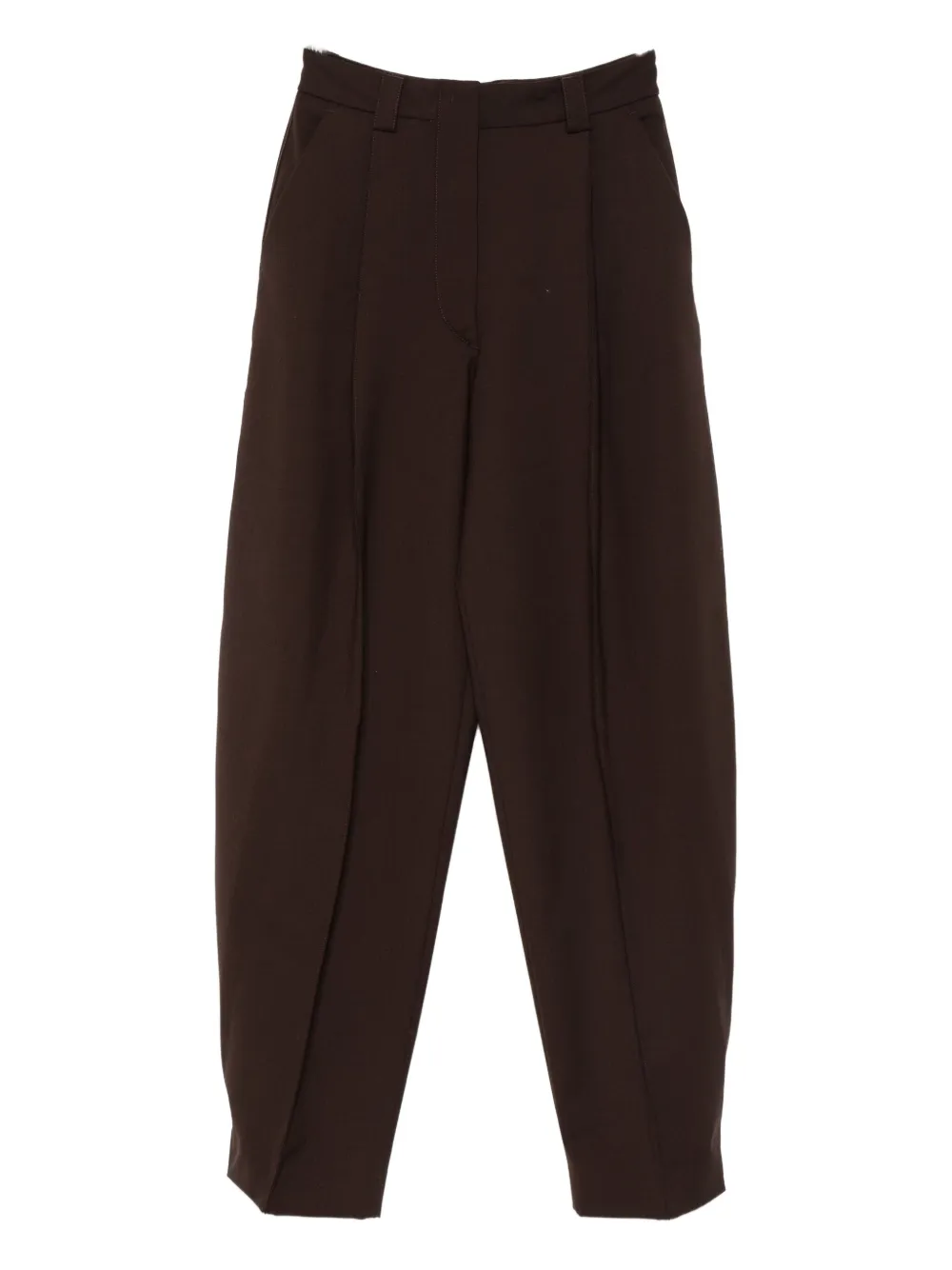 

Брюки со складками и карманами THELATEST, коричневый