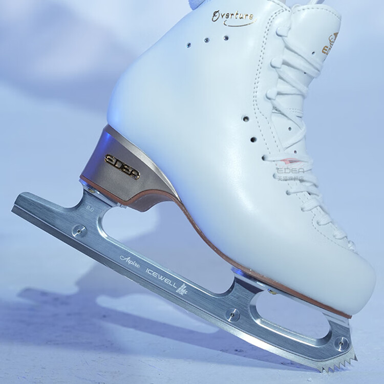 

EDEA Коньки для фигурного катания с алюминиевыми лезвиями, белые + синие лезвия, размер 29