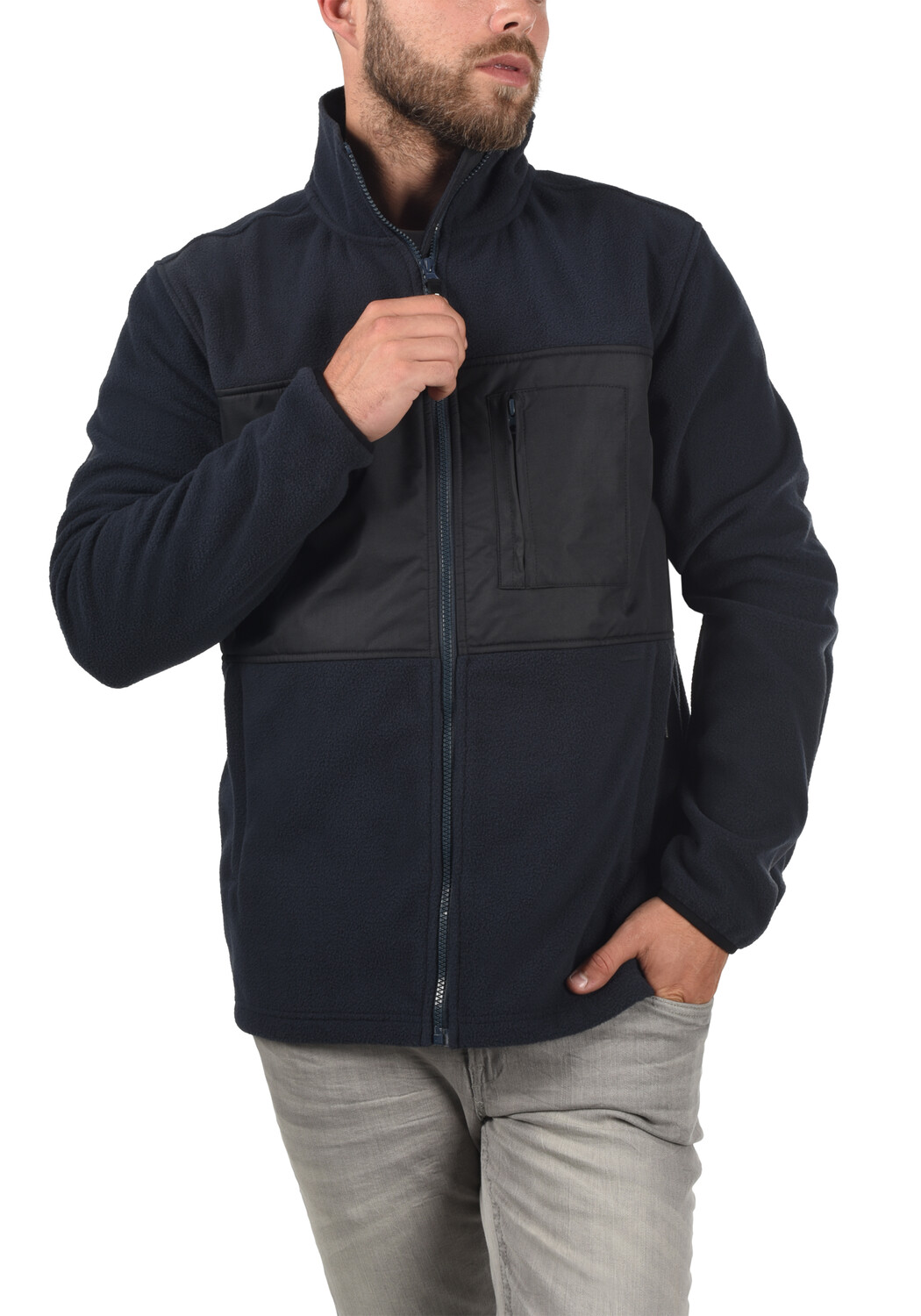

Куртка INDICODE Fleecejacke, синий