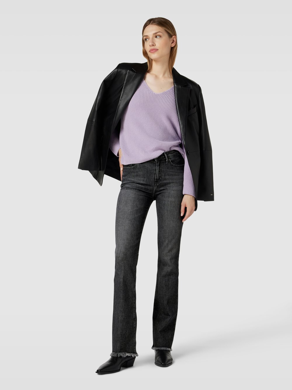 

Джинсы Bootcut с 5 карманами, модель «ROMY» Tommy Hilfiger, темно-серый