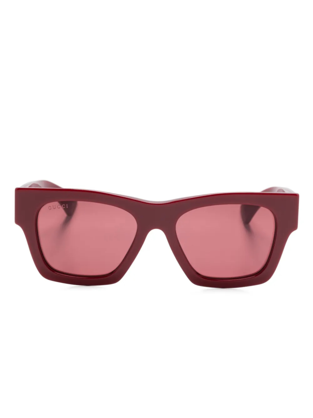 

Gucci Eyewear солнцезащитные очки с логотипом, красный