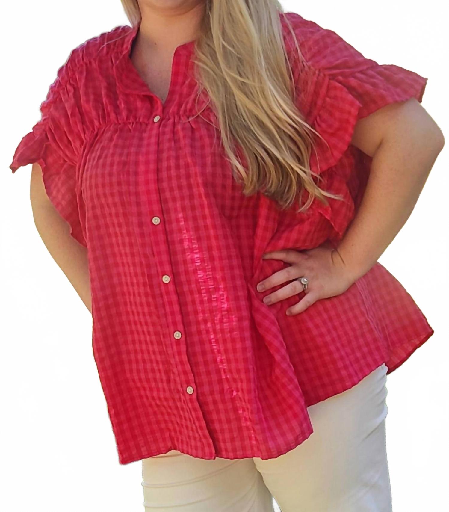 

Женская блузка Хиллари красная BiBi