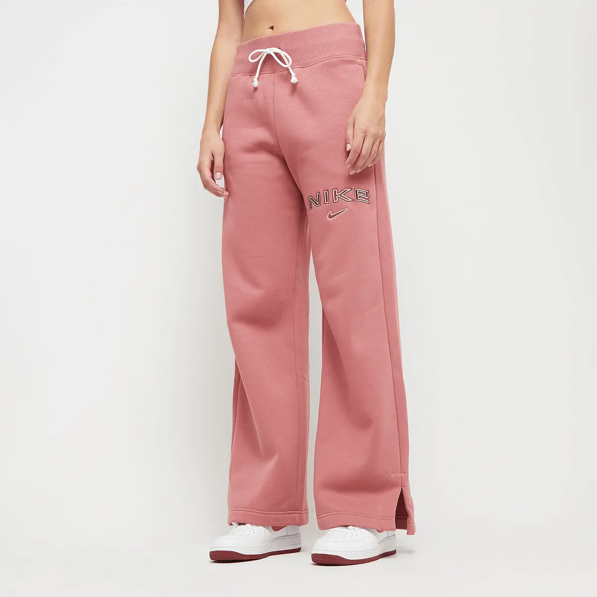

Спортивные брюки Nike Sportswear Phoenix High-Rise Logo Wide Leg Pants, розовый