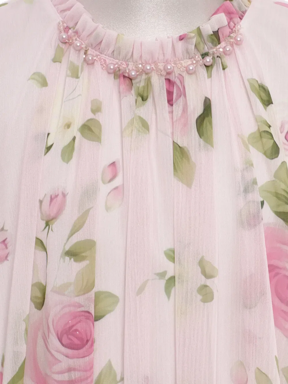 Платье с оборками и цветочным принтом Dress & Fleur, розовый — фото 3