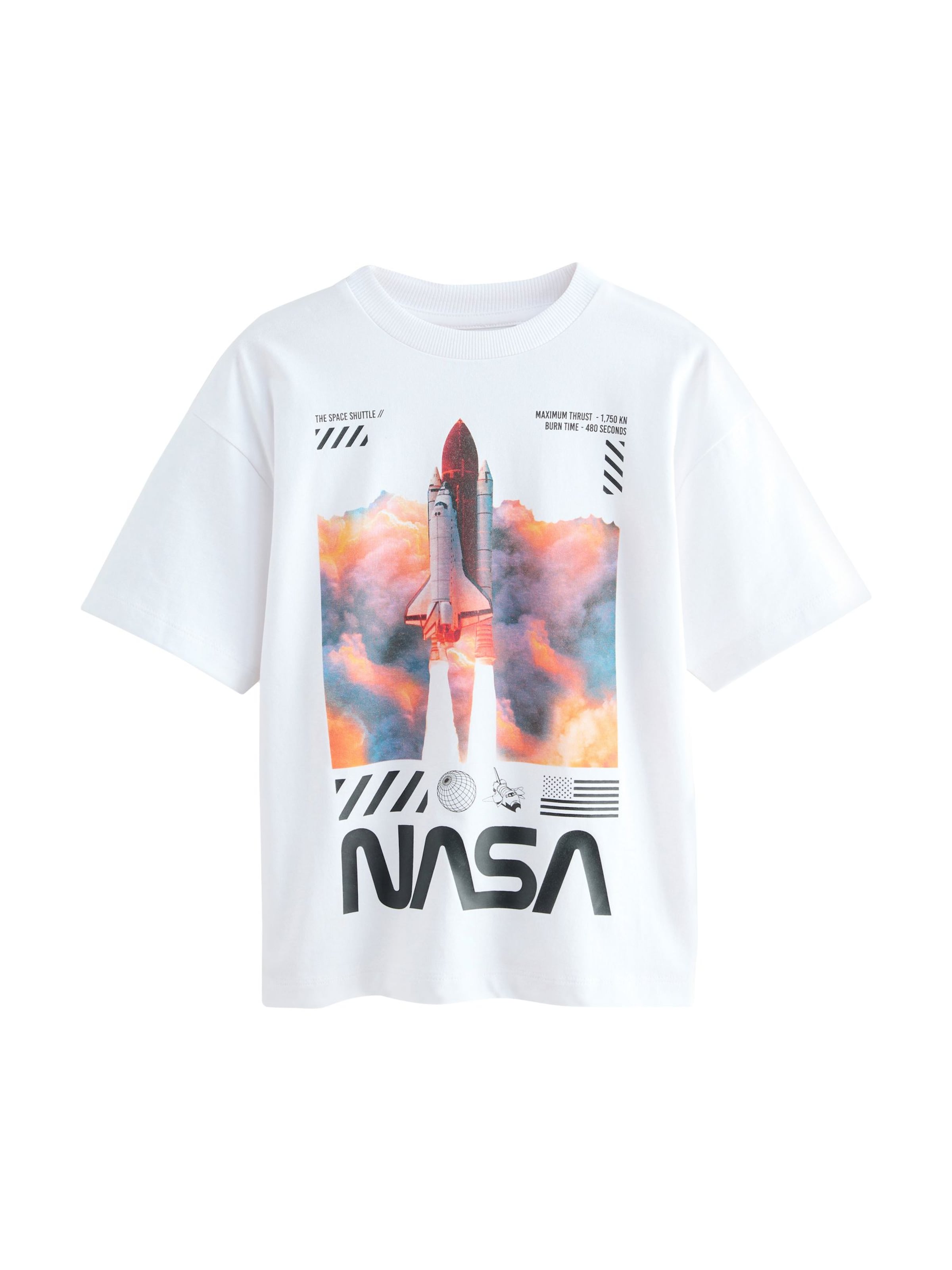 

Next Футболка 'NASA' в белом цвете