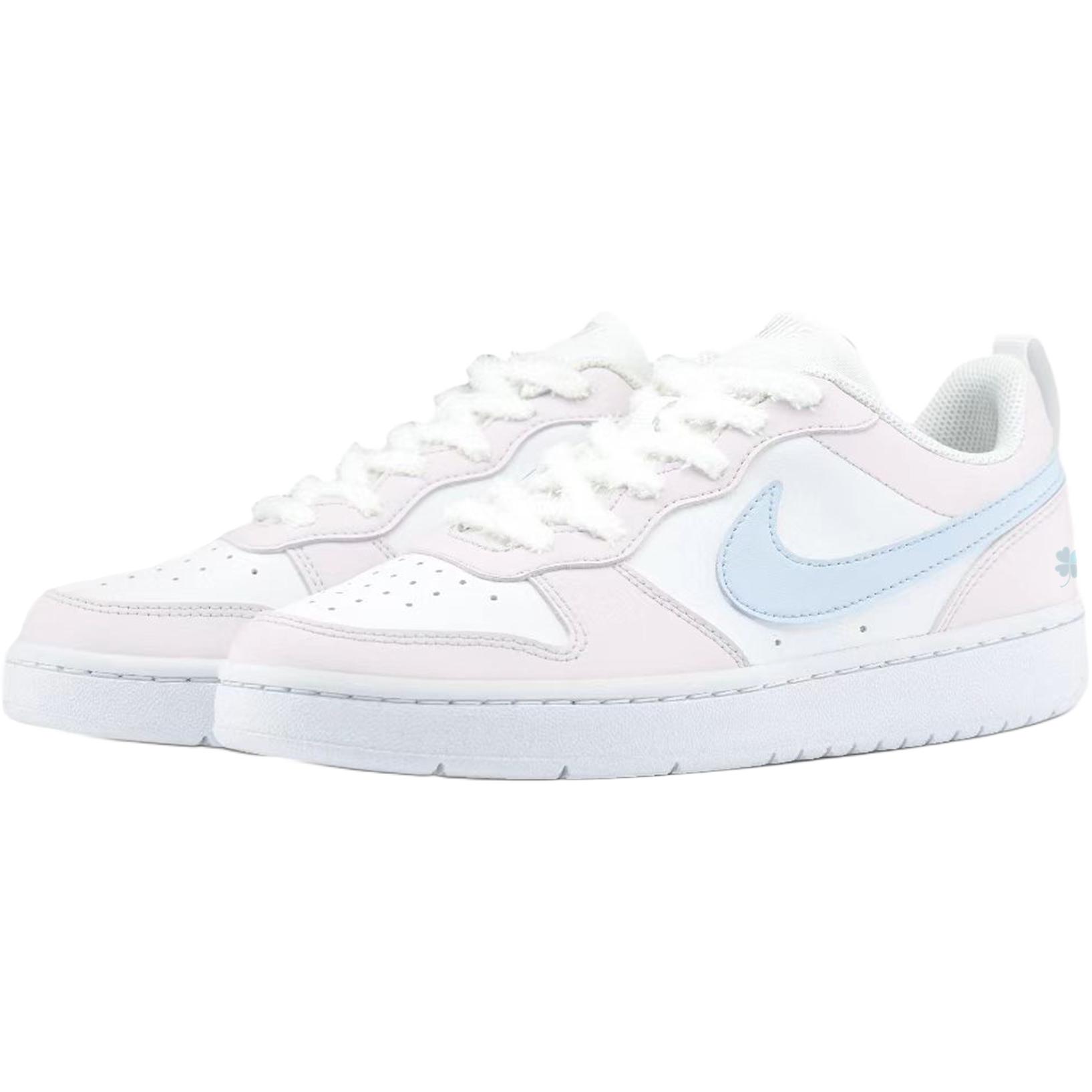 Nike Кроссовки для скейтбординга Court Borough Pink Blue Tale низкие детские unisex цвет Lotus — фото 4