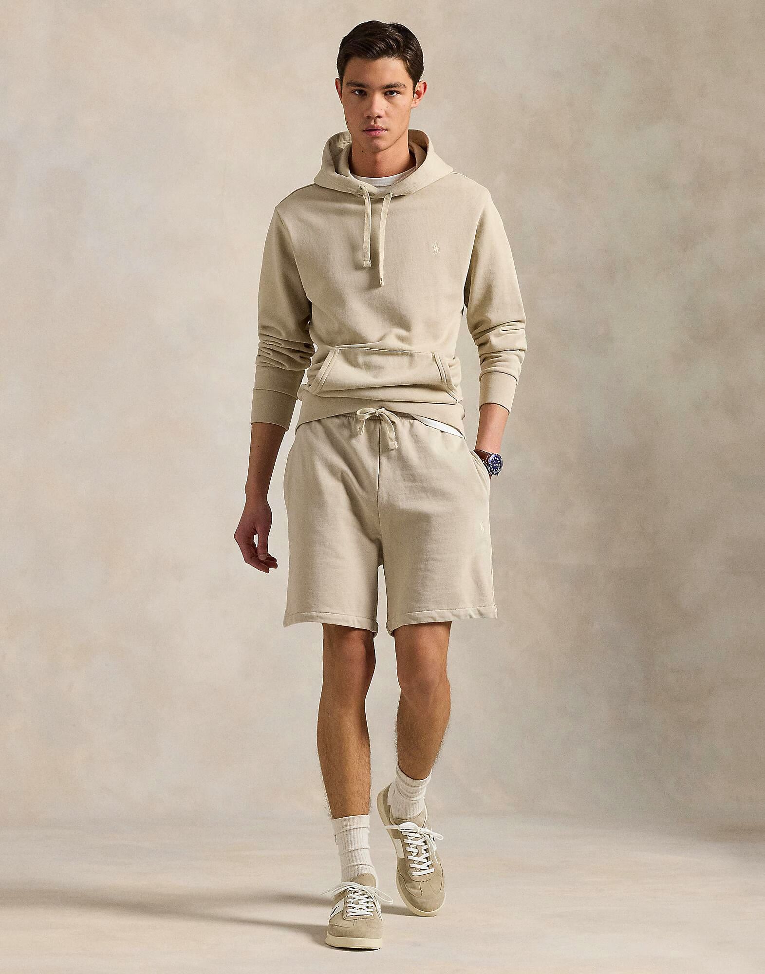 Спортивные шорты 6.5-Inch Loopback Fleece Short Polo Ralph Lauren, серо-коричневый — фото 4
