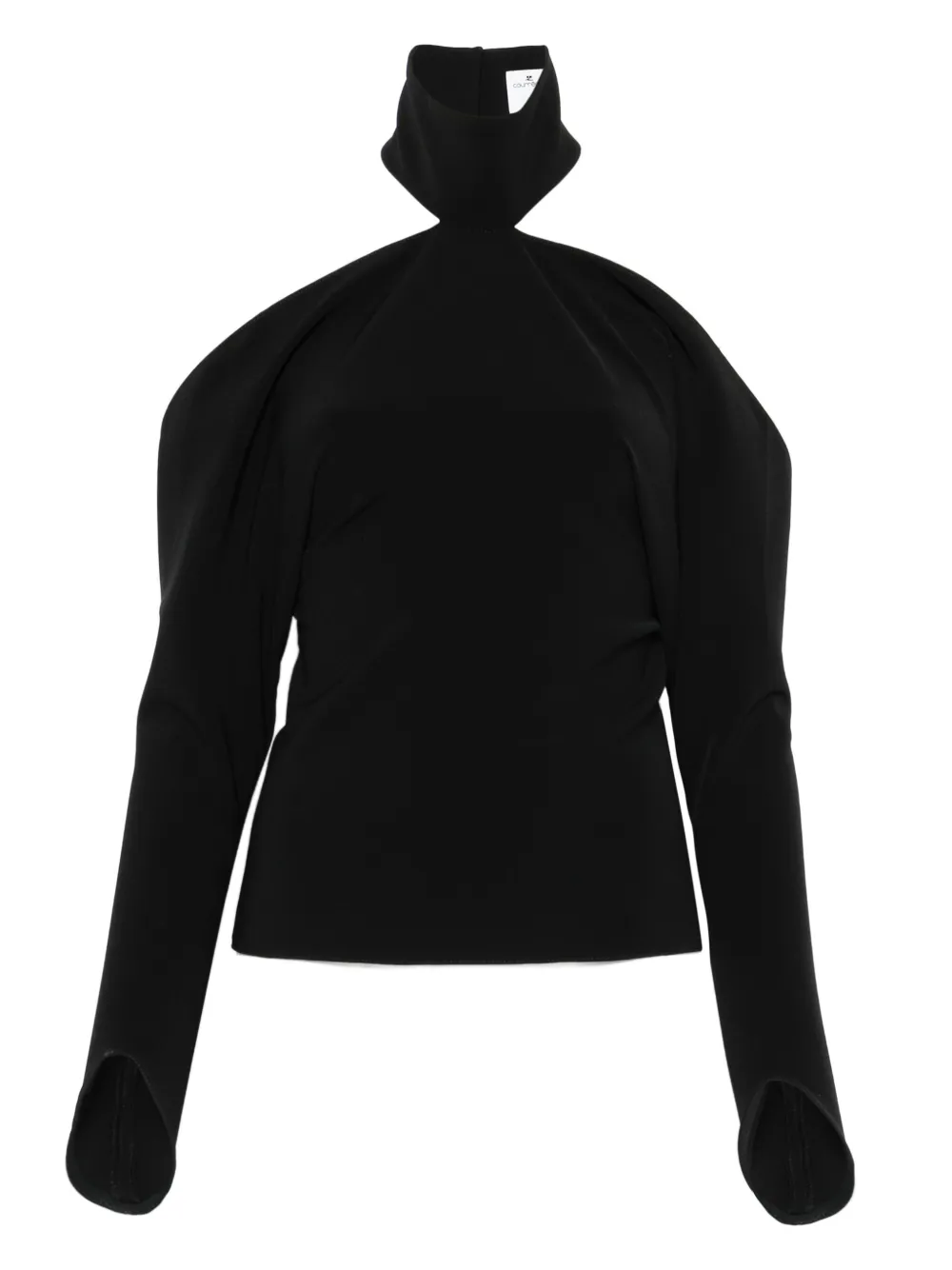 

Топ с открытыми плечами Courrèges, черный