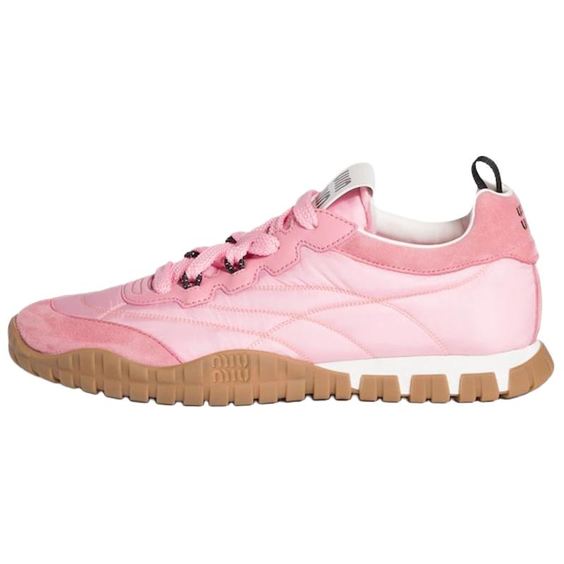 MIU MIU Низкие повседневные туфли Tyre, женские, розовые