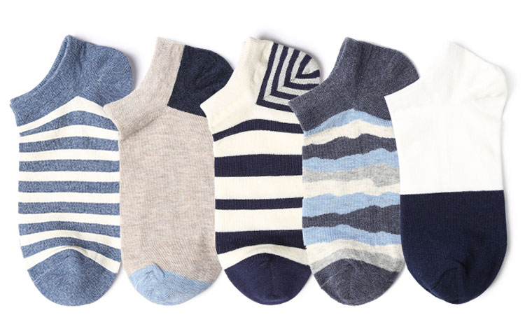 

Носки короткие весна-лето unisex 5 пар Primeet, 5 Pack (A Set)