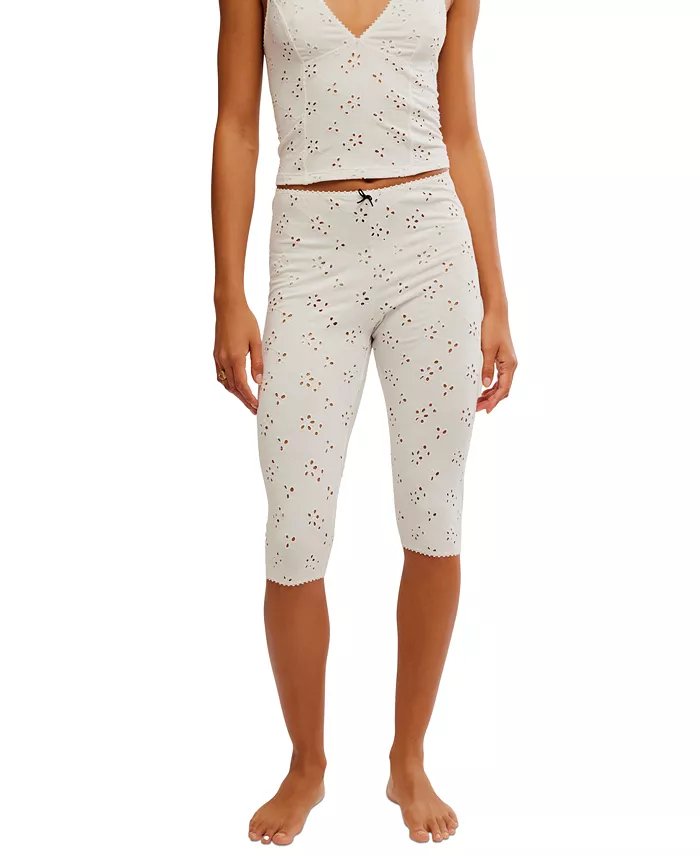 

Женские пижамные брюки-капри Full Bloom Free People, коричневый/бежевый