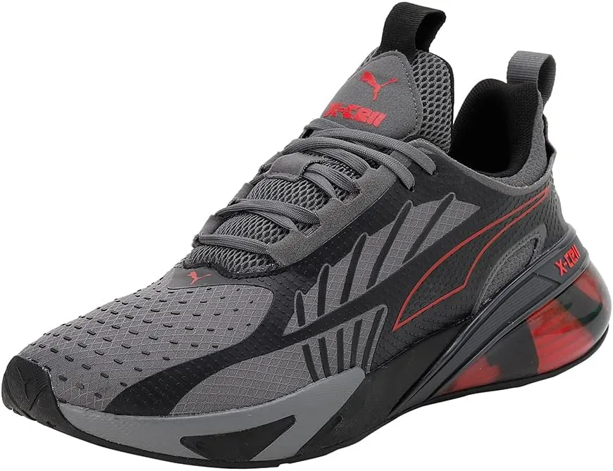 Кроссовки для тренировок Puma Unisex Adult X-Cell Action Soft Focus, черный/красный