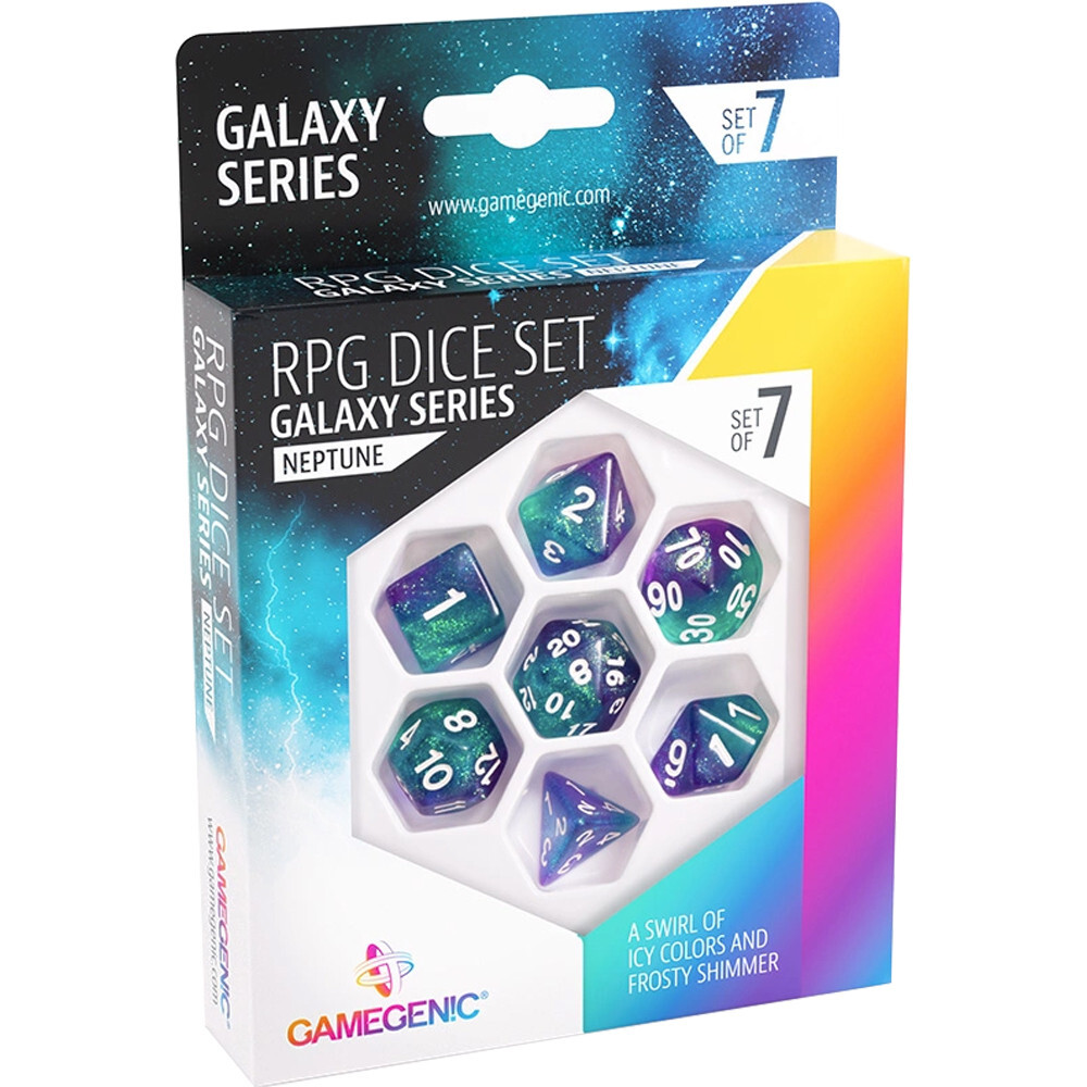 

Аксессуары Gamegenic Galaxy Series Polyhedral Set: Neptune (7)