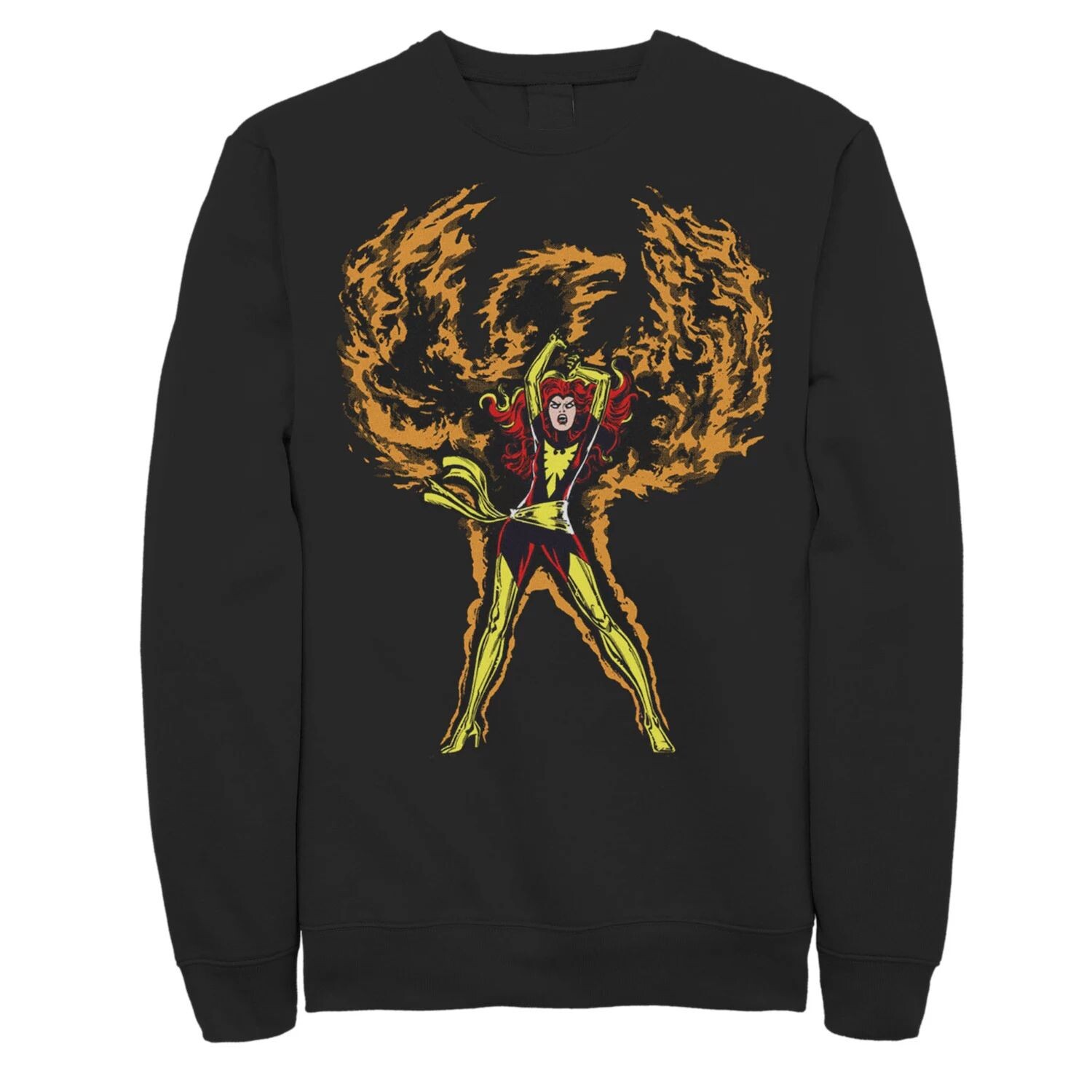 

Мужская классическая толстовка X-Men Dark Phoenix Fire Fire Marvel, Черный, Мужская классическая толстовка X-Men Dark Phoenix Fire Fire Marvel