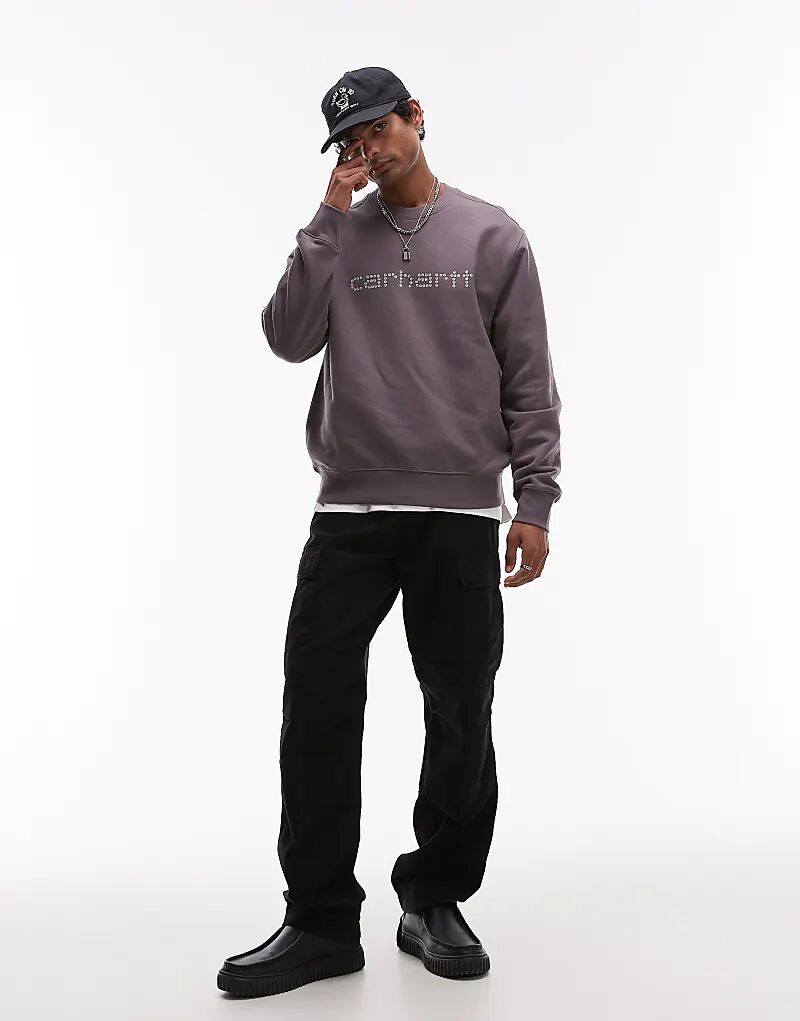 

Толстовка с заклепками коричневого цвета Carhartt WIP