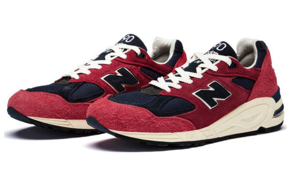 Кроссовки teddy santis x 990v2 сделано в сша New Balance, красный — фото 2