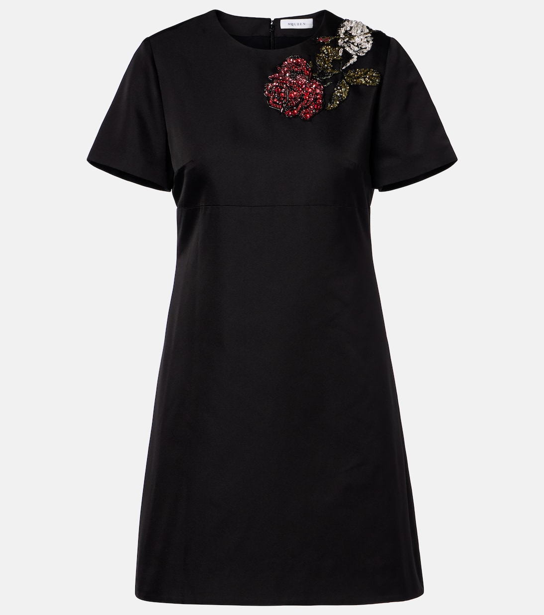 

Мини-платье с декором McQueen, черный