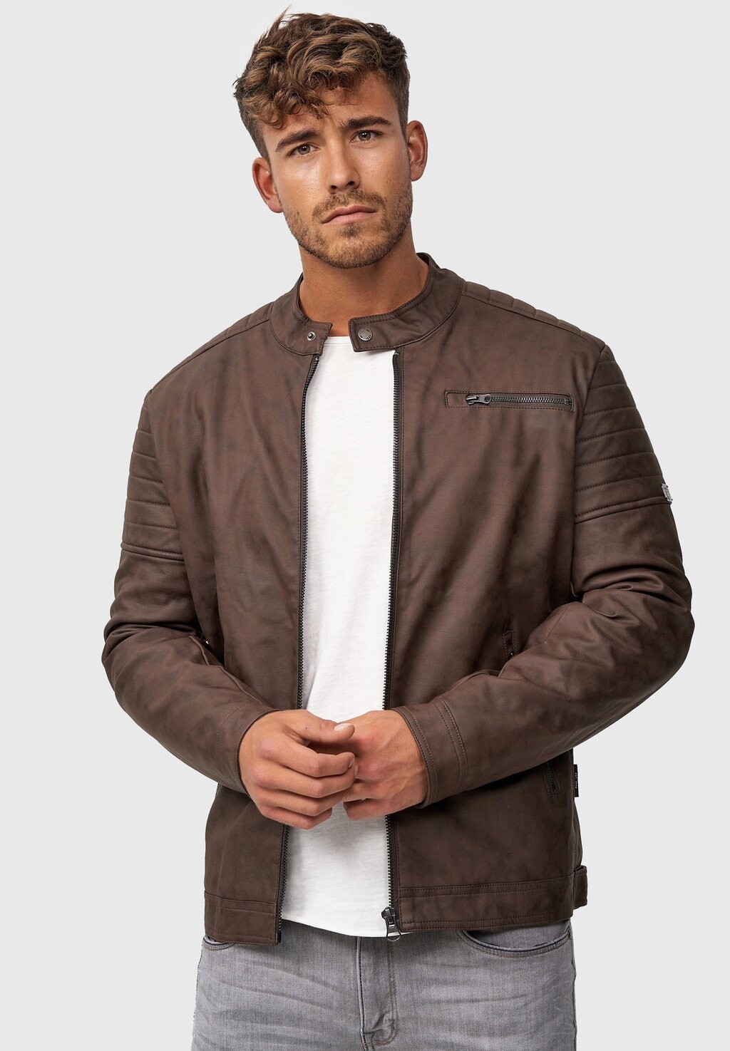 

Куртка из искусственной кожи MANUEL INDICODE JEANS, цвет dark brown